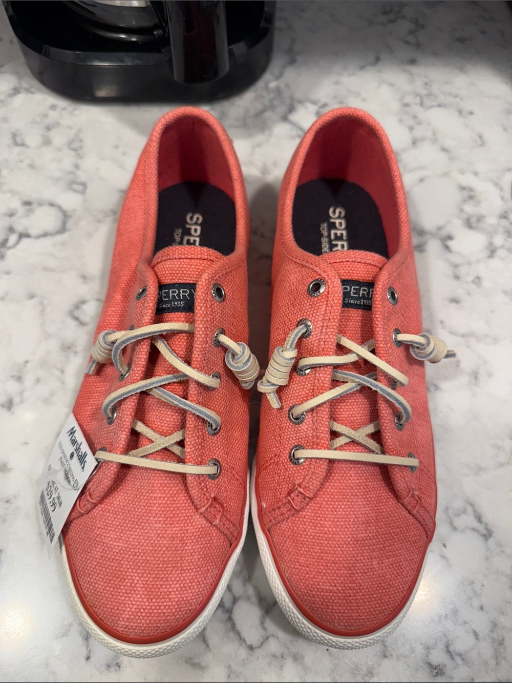 Sperry Coral Canvas Low-Top Women's Sneakers